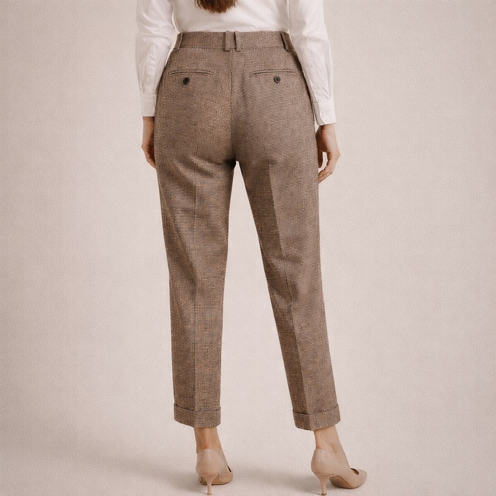 Club Monaco Cotton Checkered Houndstooth Plaid Dress Pants Sz-29 Preppy Academia